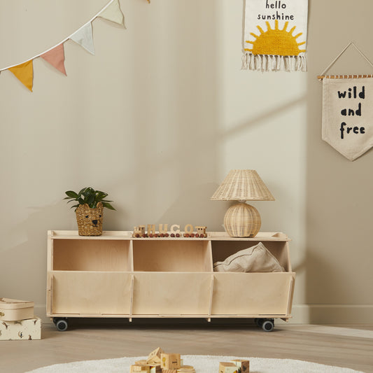 Aufbewahrungsbox Aksel mit Rädern