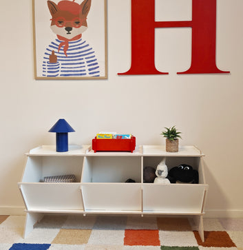 Aksel Aufbewahrungsbox - White Line