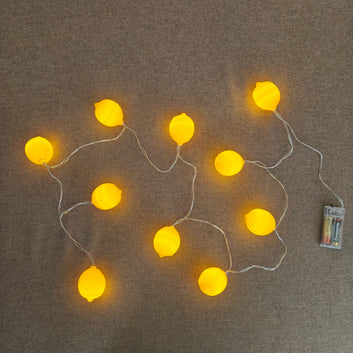 Lichterkette fürs Kinderzimmer - Zitrone
