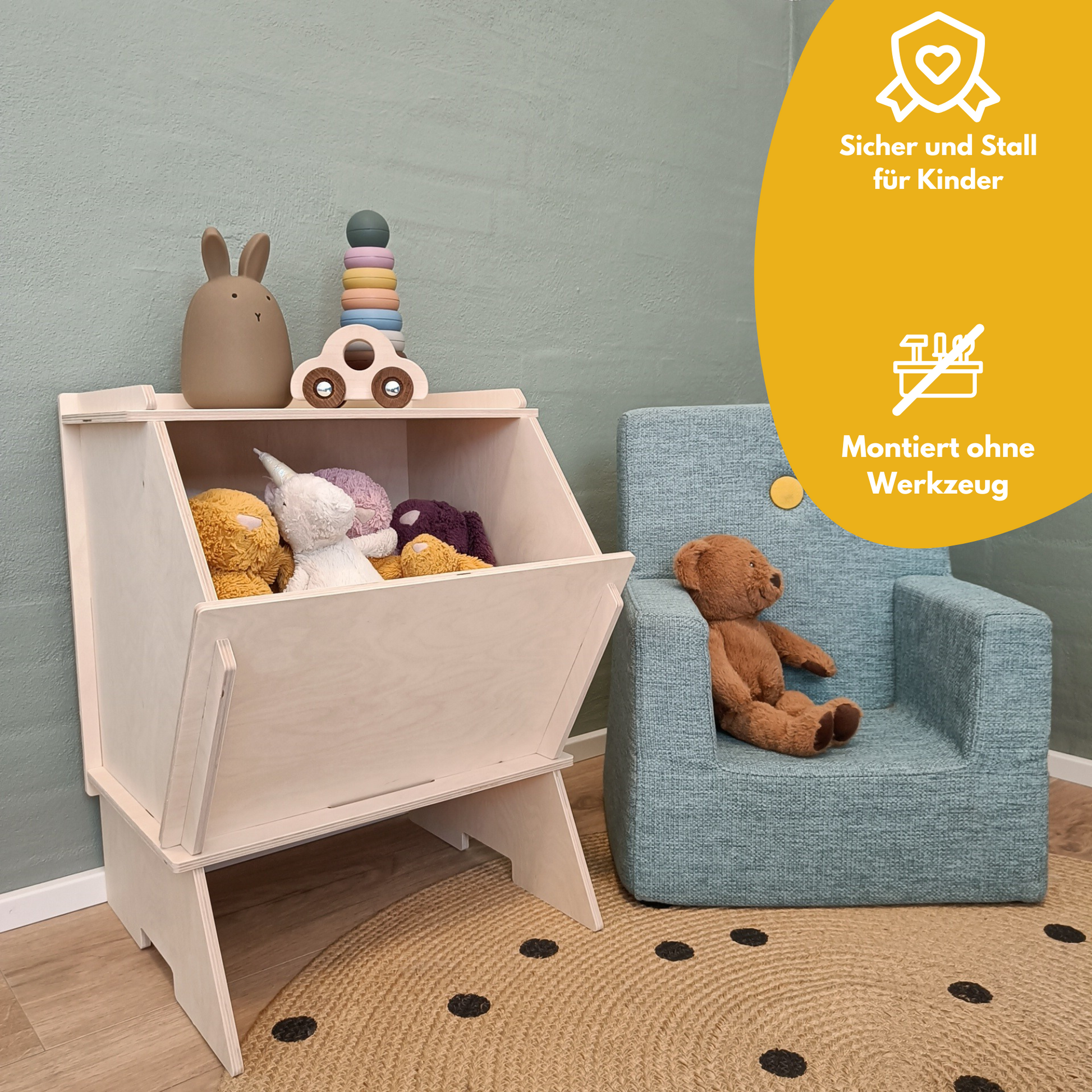 aufbewahrung puppensachen Aufbewahrungsbox Ella