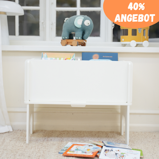 Buch/Aufbewahrungsbox Albert mit 2 Fächern - White edition