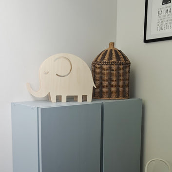 Nachtlampe aus Holz – Elefant