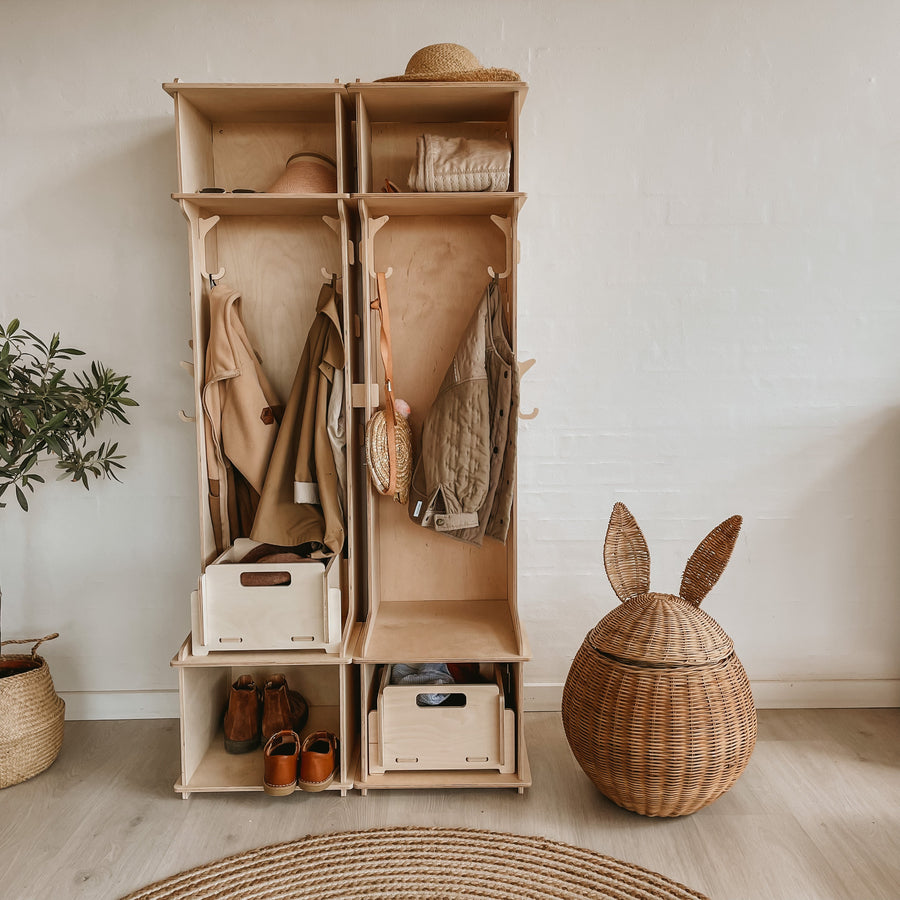 Kombi-Set 2 Stück Bertram mit 2 Boxen und 9 Haken